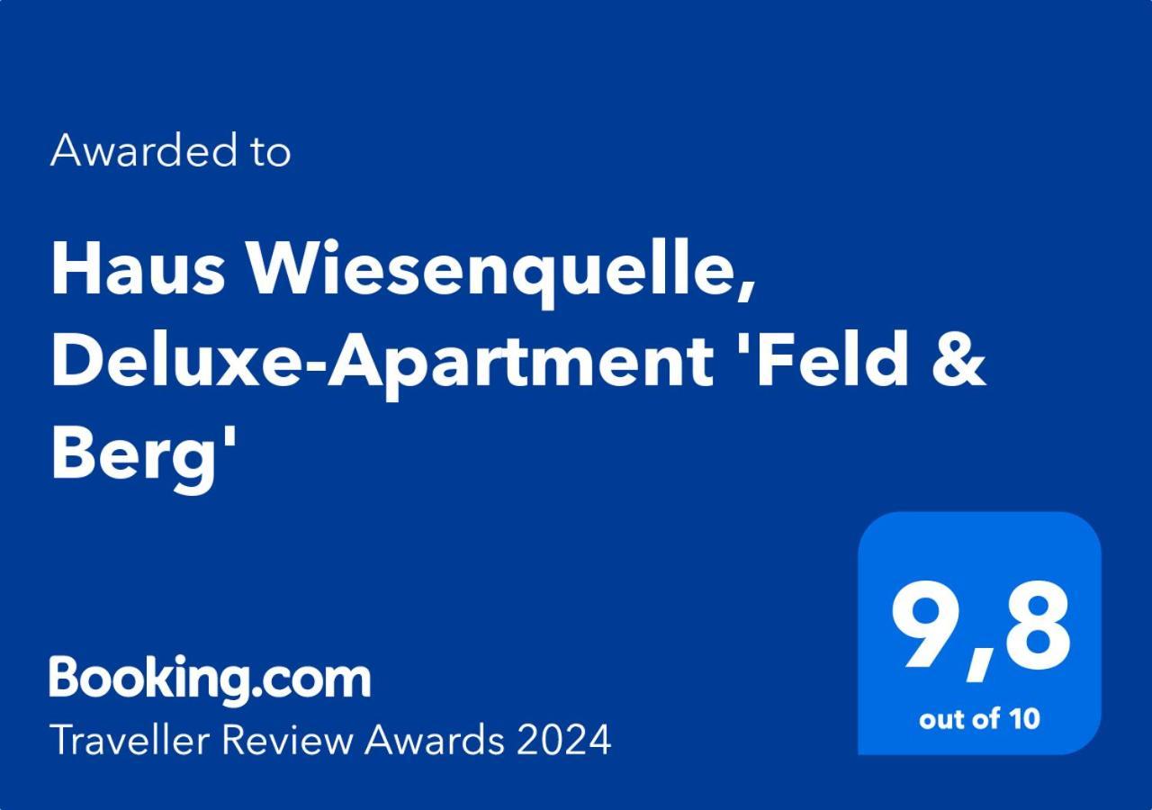 Haus Wiesenquelle, Deluxe-Apartment 'Feld & Berg' เฟลด์แบร์ก ภายนอก รูปภาพ